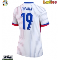France Youssouf Fofana #19 Replica Away Shirt Ladies Euro 2024 Short Sleeve
